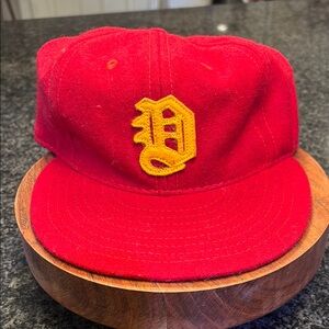Ebbets Field Flannels Red and Yellow Cap